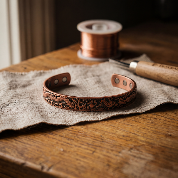Bracelet en Cuivre et Argile