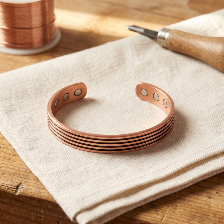 Boucles d'oreilles Sage en cuivre