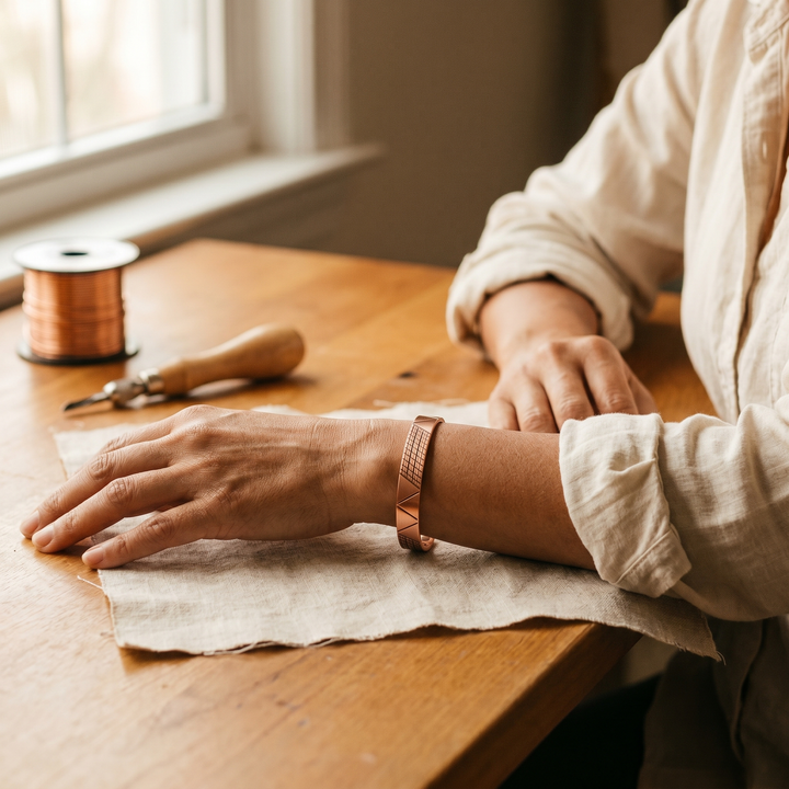 Bracelet en Cuivre avec Design