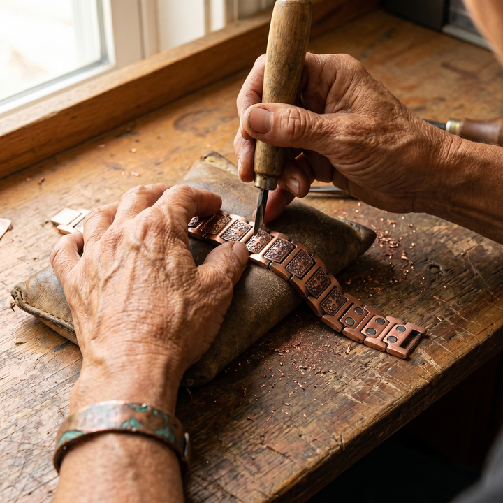 Gale — Bracelet masculin en cuivre