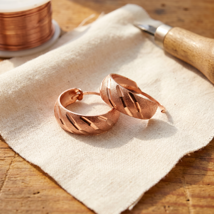 Boucles d'oreilles en cuivre