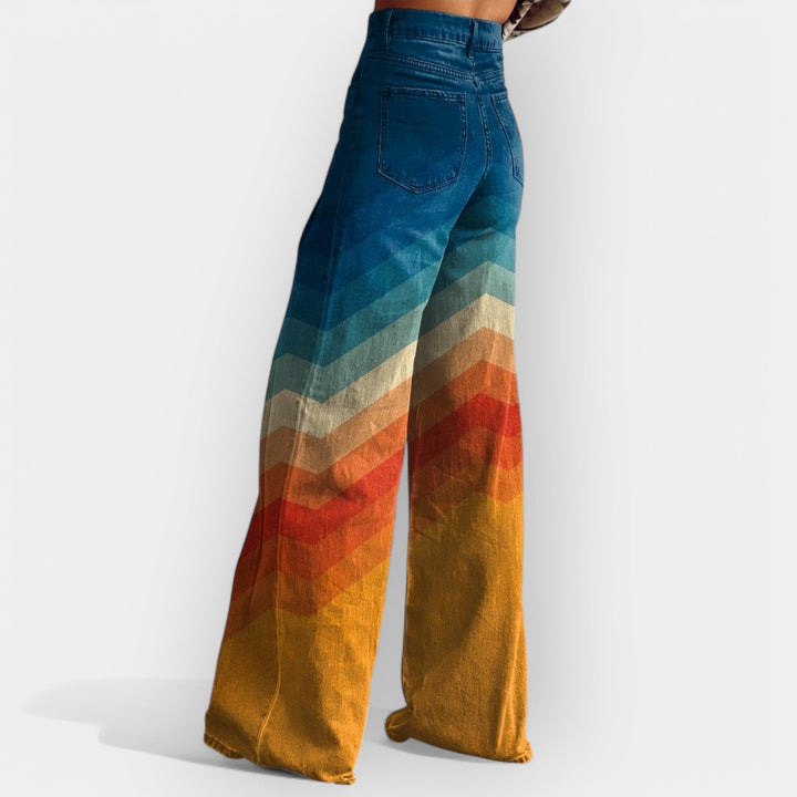 Bernada - Pantalons évasés à taille haute