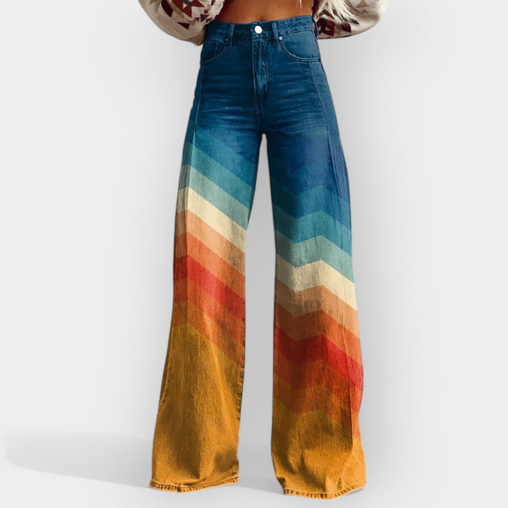 Bernada - Pantalons évasés à taille haute