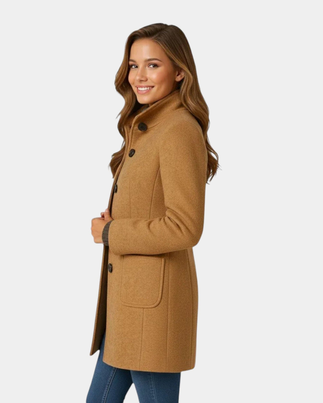Anne - Manteau Élégant avec Boutons